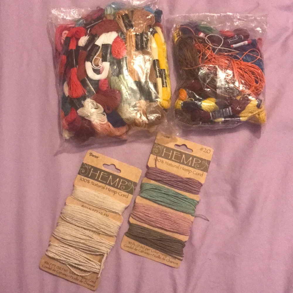 Hemp and Embroidery Thread